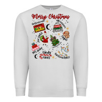 Dove Grey Merry Christmas Premium Sweatshirt - MaliasSmallBusiness
