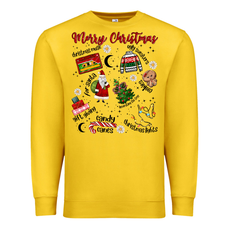 Merry Christmas Premium Sweatshirt by MaliasSmallBusiness | Teevron