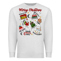 Oatmeal Heather Merry Christmas Premium Sweatshirt - MaliasSmallBusiness