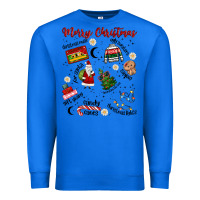 True Royal Merry Christmas Premium Sweatshirt - MaliasSmallBusiness