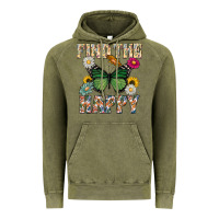 Vintage Olive Kind The Happy Vintage Hoodie - CowhideDigitalArt