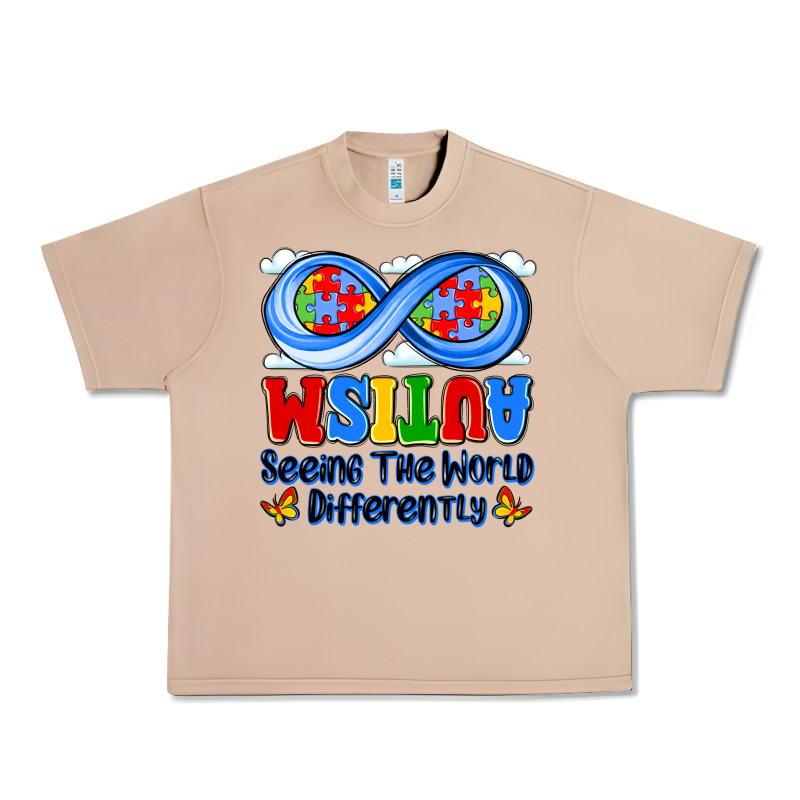 Autism Infinity Seeing The World Differently Urban Heavy Tee by JahusDesignShop | Teevron