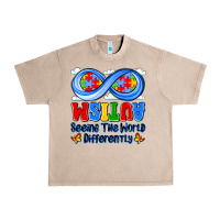 French Oak autism infinity seeing the world differently Urban Heavy Tee - JahusDesignShop