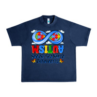 Navy autism infinity seeing the world differently Urban Heavy Tee - JahusDesignShop