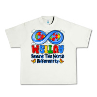 Pistachio autism infinity seeing the world differently Urban Heavy Tee - JahusDesignShop