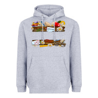 Heather Grey floral teacher custom name Heavyweight Hoodie - NancyCooperArtShop