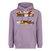 Lavender floral teacher custom name Heavyweight Hoodie - NancyCooperArtShop