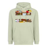 Matcha floral teacher custom name Heavyweight Hoodie - NancyCooperArtShop
