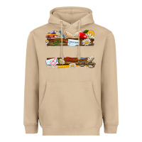 Mushroom floral teacher custom name Heavyweight Hoodie - NancyCooperArtShop