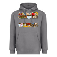 Storm floral teacher custom name Heavyweight Hoodie - NancyCooperArtShop
