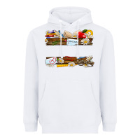 White floral teacher custom name Heavyweight Hoodie - NancyCooperArtShop