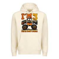 Sandshell i'm three this is how i roll monster truck birthday Premium Hoodie - Jasminsmagicworld