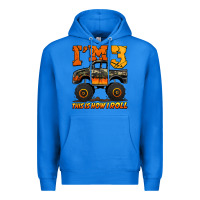 True Royal i'm three this is how i roll monster truck birthday Premium Hoodie - Jasminsmagicworld