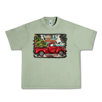Oil Green christmas truck Urban Heavy Tee - BarkalooDesign