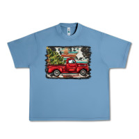 Pebble Blue christmas truck Urban Heavy Tee - BarkalooDesign