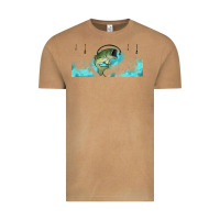 Vintage Camel jumping bass fishing 16oz libbey cup Vintage Tee - HRA Design Shop