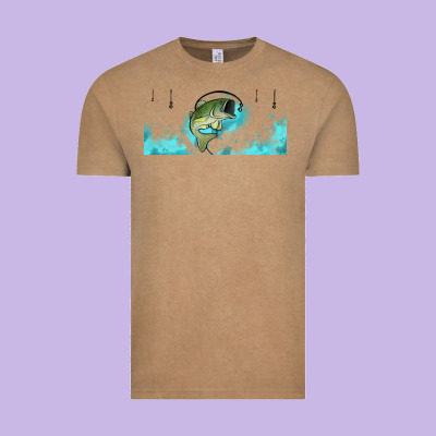 Jumping Bass Fishing 16oz Libbey Cup Vintage Tee Designed By Hra Design Shop