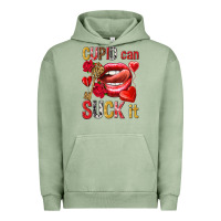 Pigment Oil Green Cupid can suck it Valentine'S Day Urban Hoodie - HowdyJamesFarm