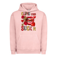 Pigment Salmon Cupid can suck it Valentine'S Day Urban Hoodie - HowdyJamesFarm