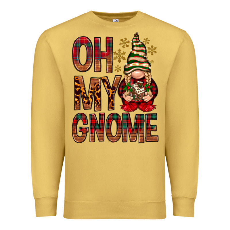 Oh My Gnome Premium Sweatshirt by NancyCooperArtShop | Teevron