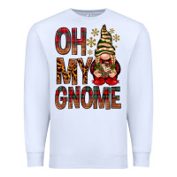 White Oh my gnome Premium Sweatshirt - NancyCooperArtShop