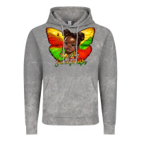 Cloud Rock juneteenth butterfly black girl Vintage Hoodie - HRA Design Shop