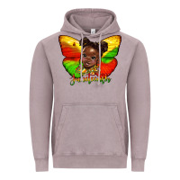 Vintage Zinc juneteenth butterfly black girl Vintage Hoodie - HRA Design Shop