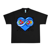 Black infinity heart autism awareness Urban Heavy Tee - JahusDesignShop
