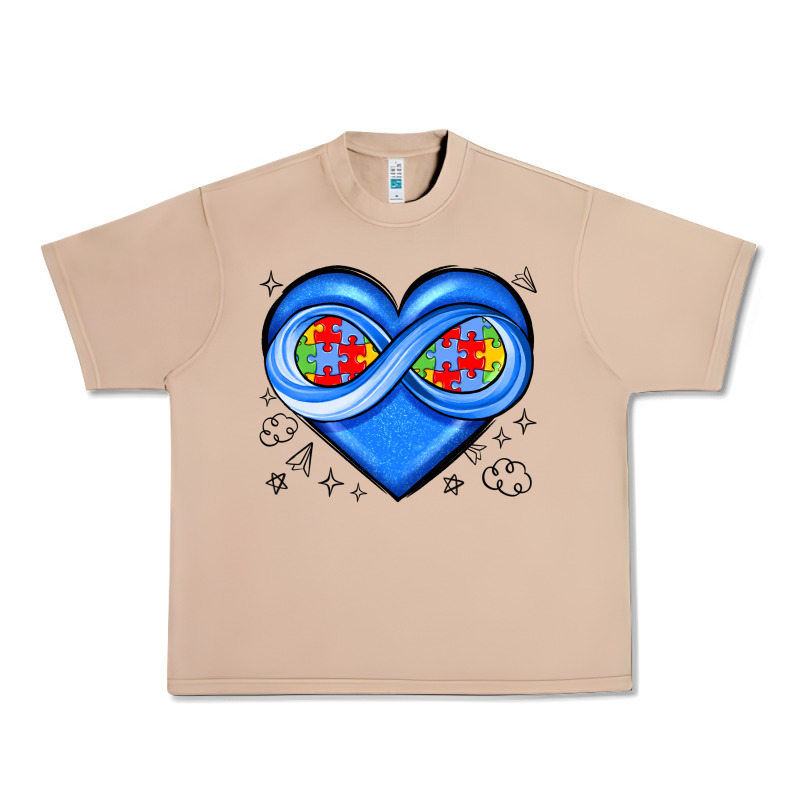Infinity Heart Autism Awareness Urban Heavy Tee by JahusDesignShop | Teevron