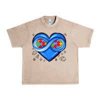 French Oak infinity heart autism awareness Urban Heavy Tee - JahusDesignShop