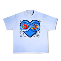 Grape Ice infinity heart autism awareness Urban Heavy Tee - JahusDesignShop