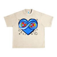 Sandshell infinity heart autism awareness Urban Heavy Tee - JahusDesignShop