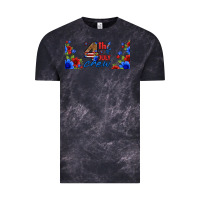 Cloud Black floral 4th of july crew 16oz libbey cup Vintage Tee - HRA Design Shop