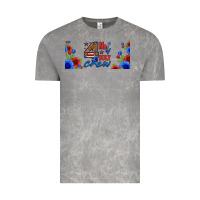Cloud Rock floral 4th of july crew 16oz libbey cup Vintage Tee - HRA Design Shop