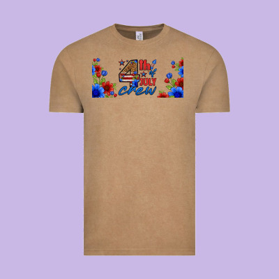 Floral 4th Of July Crew 16oz Libbey Cup Vintage Tee Designed By Hra Design Shop