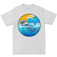 Dove Grey humpback whale Premium Tee - BarkalooDesign