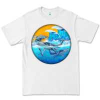 White humpback whale Premium Tee - BarkalooDesign