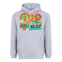 Heather Grey hello fifth grade Heavyweight Hoodie - NancyCooperArtShop