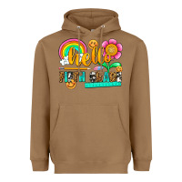 Toasted Coconut hello fifth grade Heavyweight Hoodie - NancyCooperArtShop