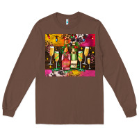 Chestnut Christmas champagne bottles and Long Sleeve Tee - AdoDesignShop
