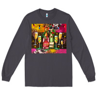 Smoke Christmas champagne bottles and Long Sleeve Tee - AdoDesignShop