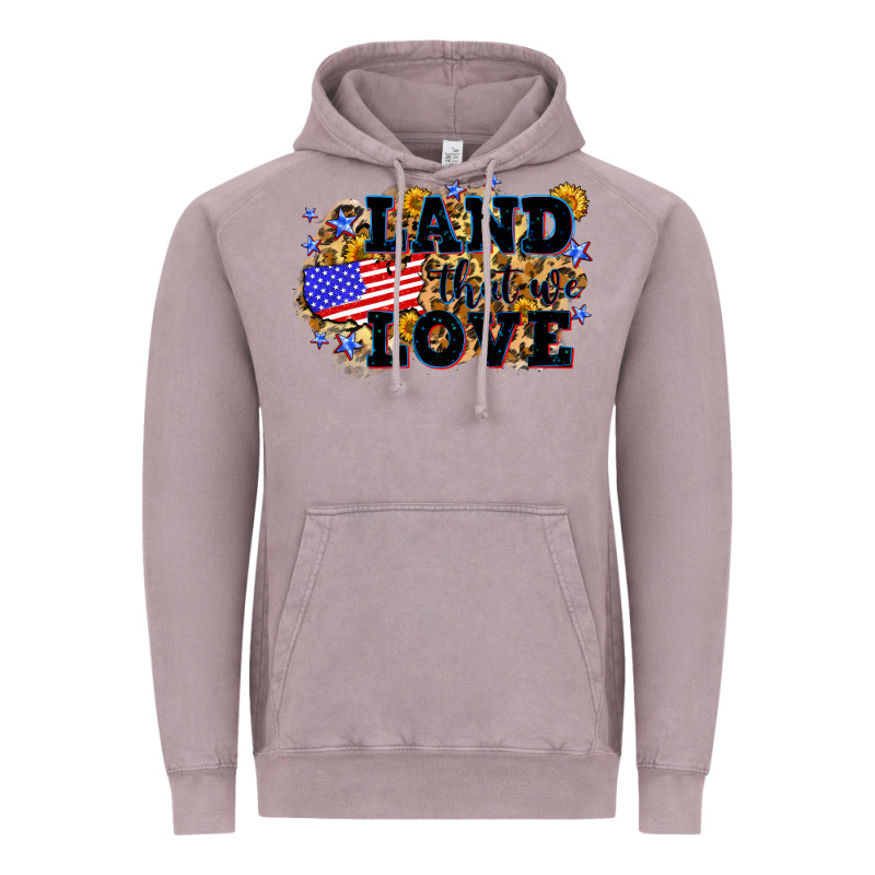 Land That We Love 4th Of July Vintage Hoodie by Neo Western | Teevron