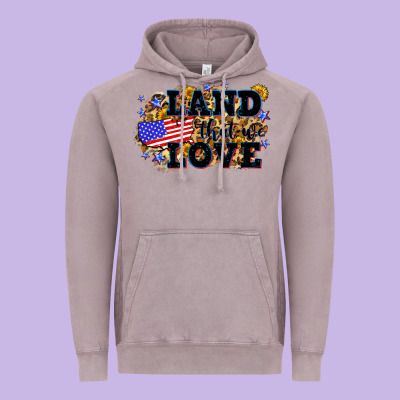 Land That We Love 4th Of July Vintage Hoodie Designed By Neo Western