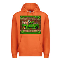 Carrot st Patricks farm animals truck Premium Hoodie - Jasminsmagicworld