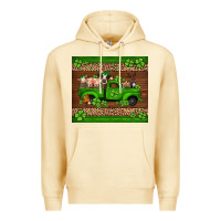 Pina Colada st Patricks farm animals truck Premium Hoodie - Jasminsmagicworld