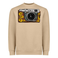 Mushroom sunflower leopard vintage camera Heavyweight Sweatshirt - FaDigitalArtStudio