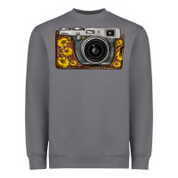 Storm sunflower leopard vintage camera Heavyweight Sweatshirt - FaDigitalArtStudio