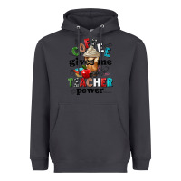 Smoke coffee gives me teacher power Heavyweight Hoodie - NancyCooperArtShop