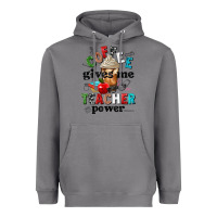Storm coffee gives me teacher power Heavyweight Hoodie - NancyCooperArtShop