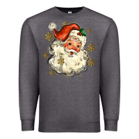 Charcoal Heather Christmas Santa Premium Sweatshirt - MaliasSmallBusiness